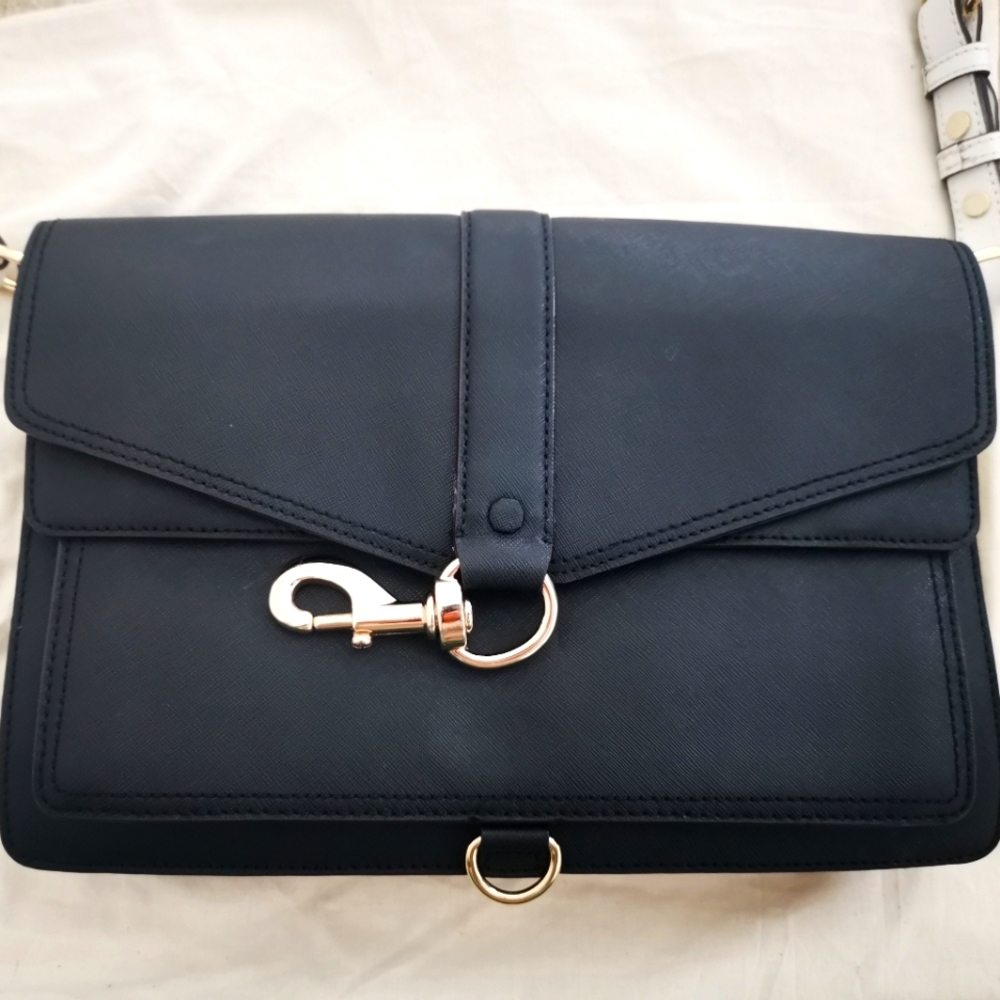 Rebecca Minkoff black handbag.